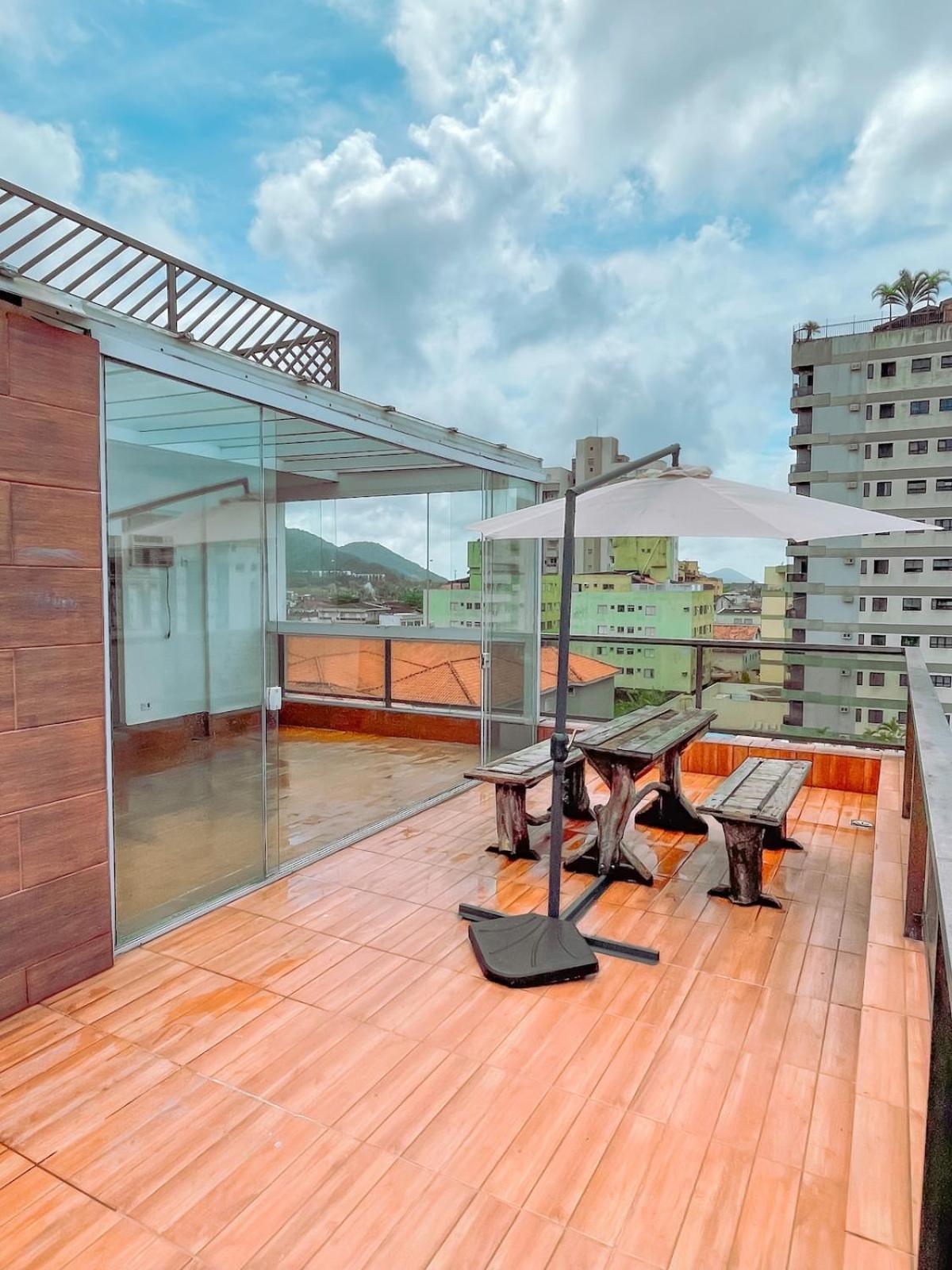 Cobertura Na Praia Da Enseada-Guaruja 180M2 10 Hospedes エクステリア 写真